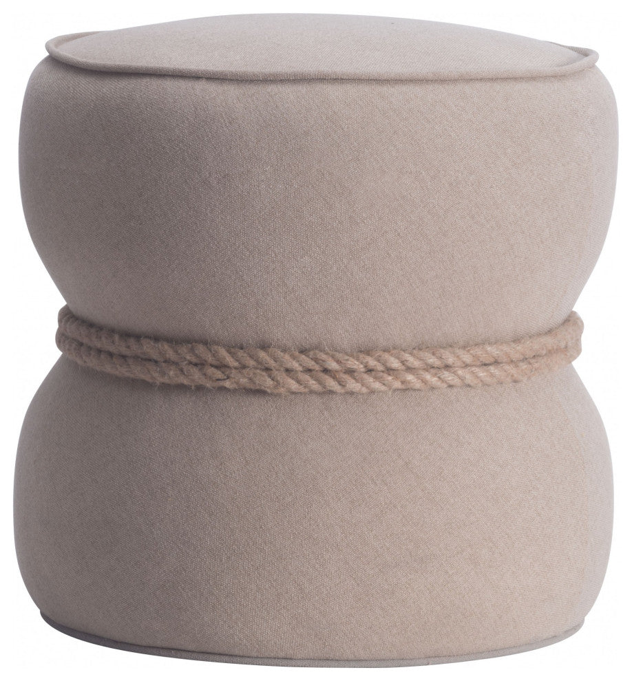 Beige Cinch Ottoman