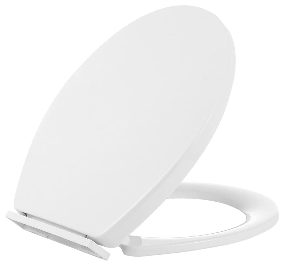 White Removable Round Bowl White Toilet Seat