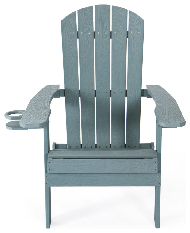Inspired Home Colston Outdoor Chair, Weather Resistant, Aqua
