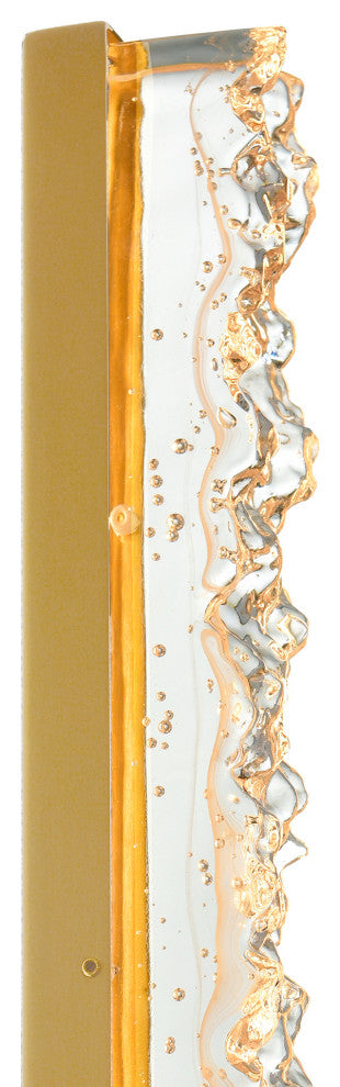 Stagger Integrated LED Vanity Light, Brass, 24 Inches