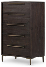 Wyeth 5 Drawer Dresser, Dark Carbon