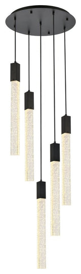 Wade 5-Light Pendant, Black