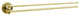 Villa Swing Arm Towel Rail Polished Brass