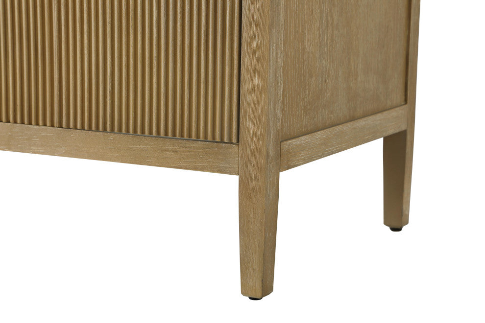 Home Living 60" Double Bathroom Vanity, Linen Oak