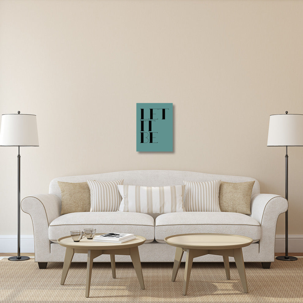 "Let It Be Poster  Blue" Fine Art Print