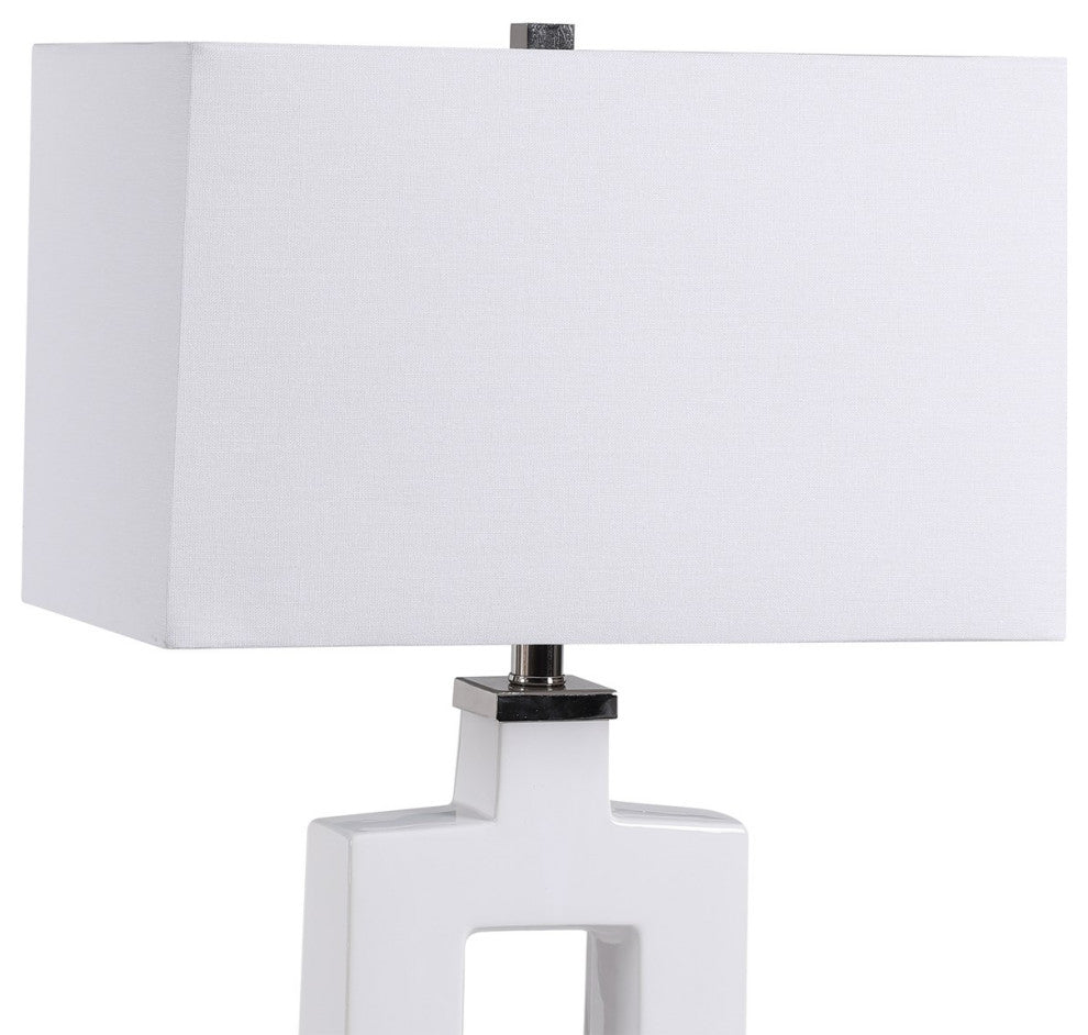 Uttermost Entry Modern White Table Lamp 28426-1