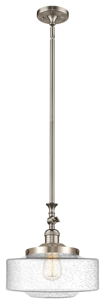 Bridgeton Mini Pendant, Brushed Satin Nickel, Seedy