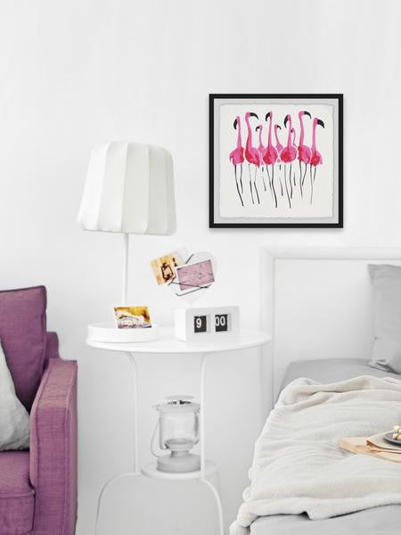 "Flamboyance" Framed Painting Print, 12"x12"