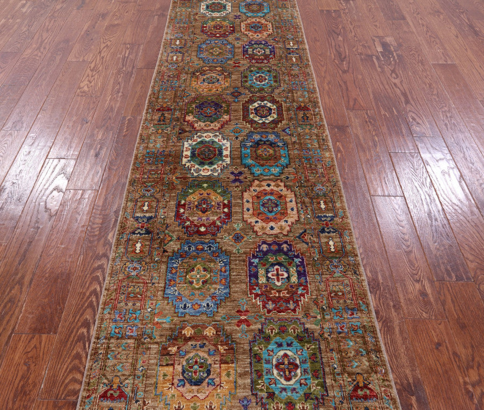 Runner Handmade Fine Turkmen Rug 2' 8" X 10' 1" - Q12167