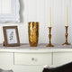 10" Designer Gold Cylinder Vase
