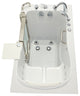 Ella Elite 32"x52" Acrylic Massage Walk-In Bathtub Inward Swing Door, Dual Drain