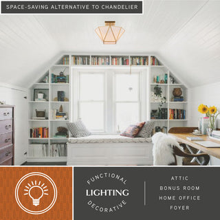 Burnett 2-Light Matte Black Mid-Century Modern Semi Flush Mount Ceiling Fixture, Muted Brass