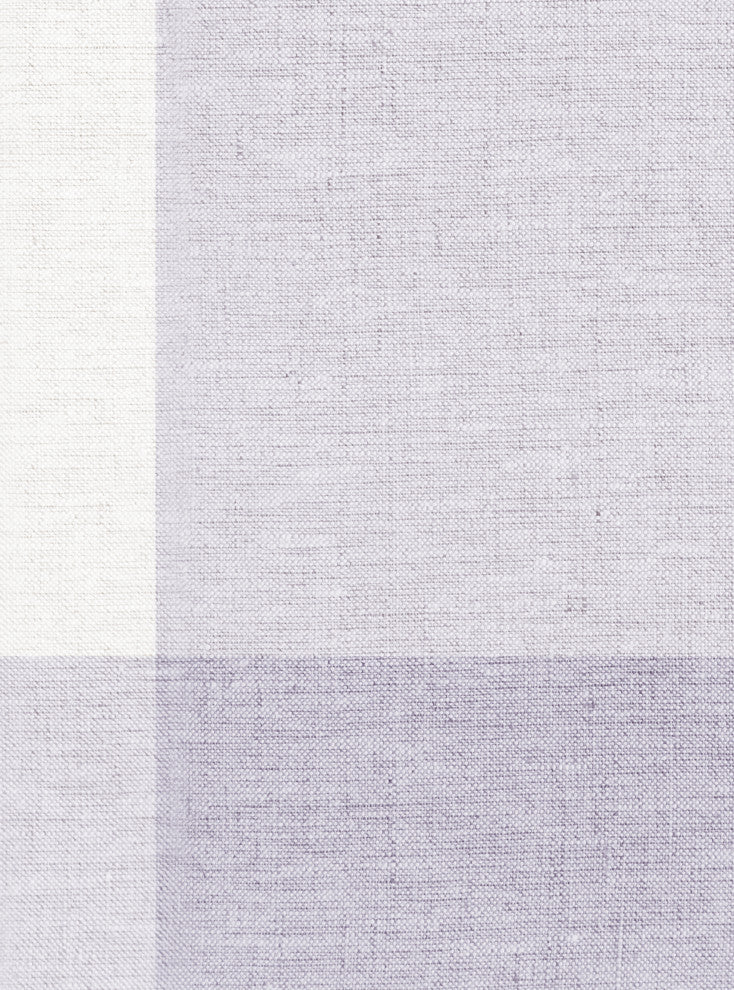 Checkered Fabric Look Large Peel and Stick Vinyl Wallpaper, Lilac, 24" X 60"