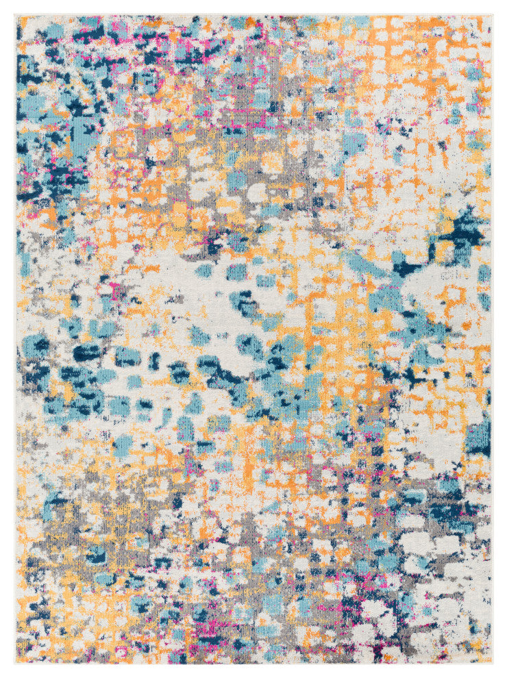 Floransa FSA-2342 Modern Colorful 7'10"x10' Area Rug