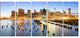 "Illuminated New York Skyscrapers" Canvas Print60"x28", 5-Panels