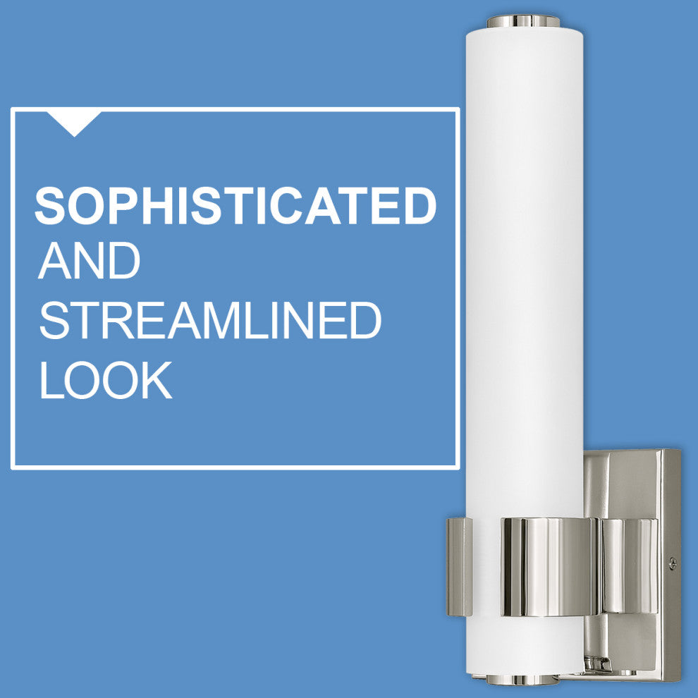 Hinkley Aiden 22.75" Medium Integrated LED Bath Vanity Bar, Polished Nickel