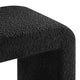 Simba Boucle Fabric Waterfall Stool - Black
