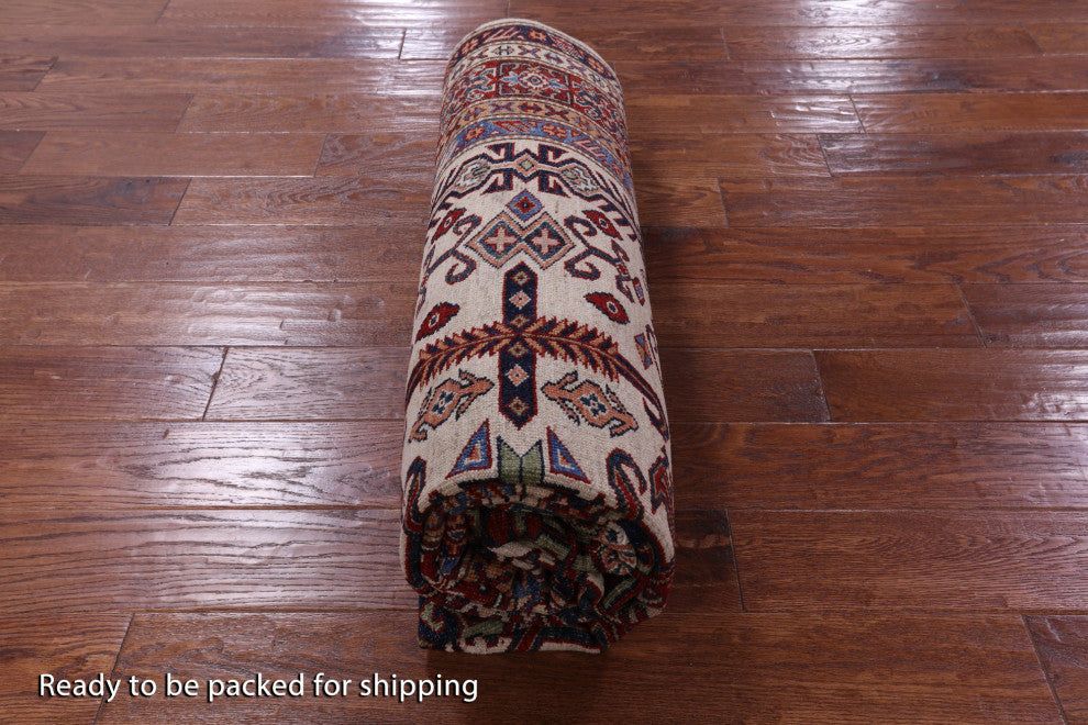 Super Kazak Hand Knotted Wool Rug 6' 0" X 8' 8" Q10528
