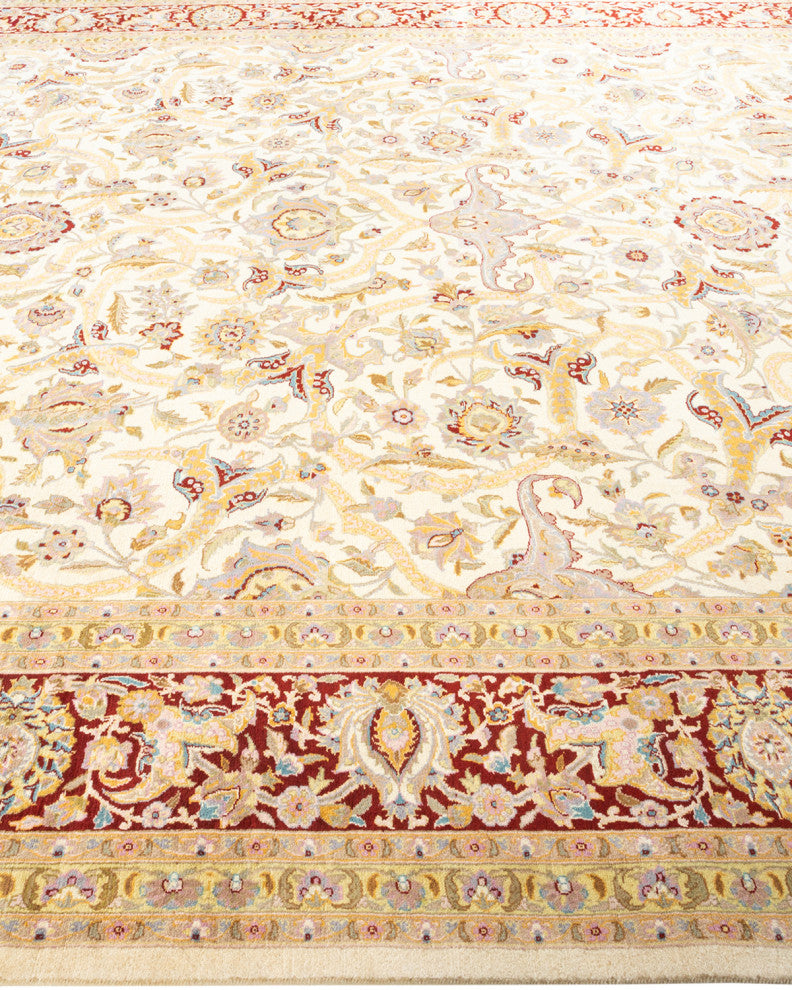 Mogul, One-of-a-Kind Hand-Knotted Area Rug Ivory, 9' 3" x 12' 1"