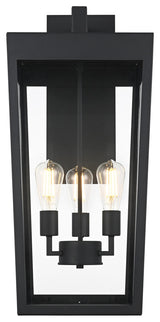 Home Living 12" Outdoor Wall Sconce, Black