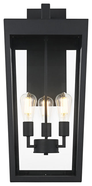 Home Living 12" Outdoor Wall Sconce, Black