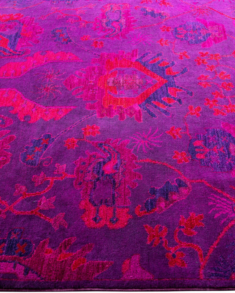 Vibrance One-of-a-Kind Hand-Knotted Area Rug Purple, 5' 3" x 7' 8"