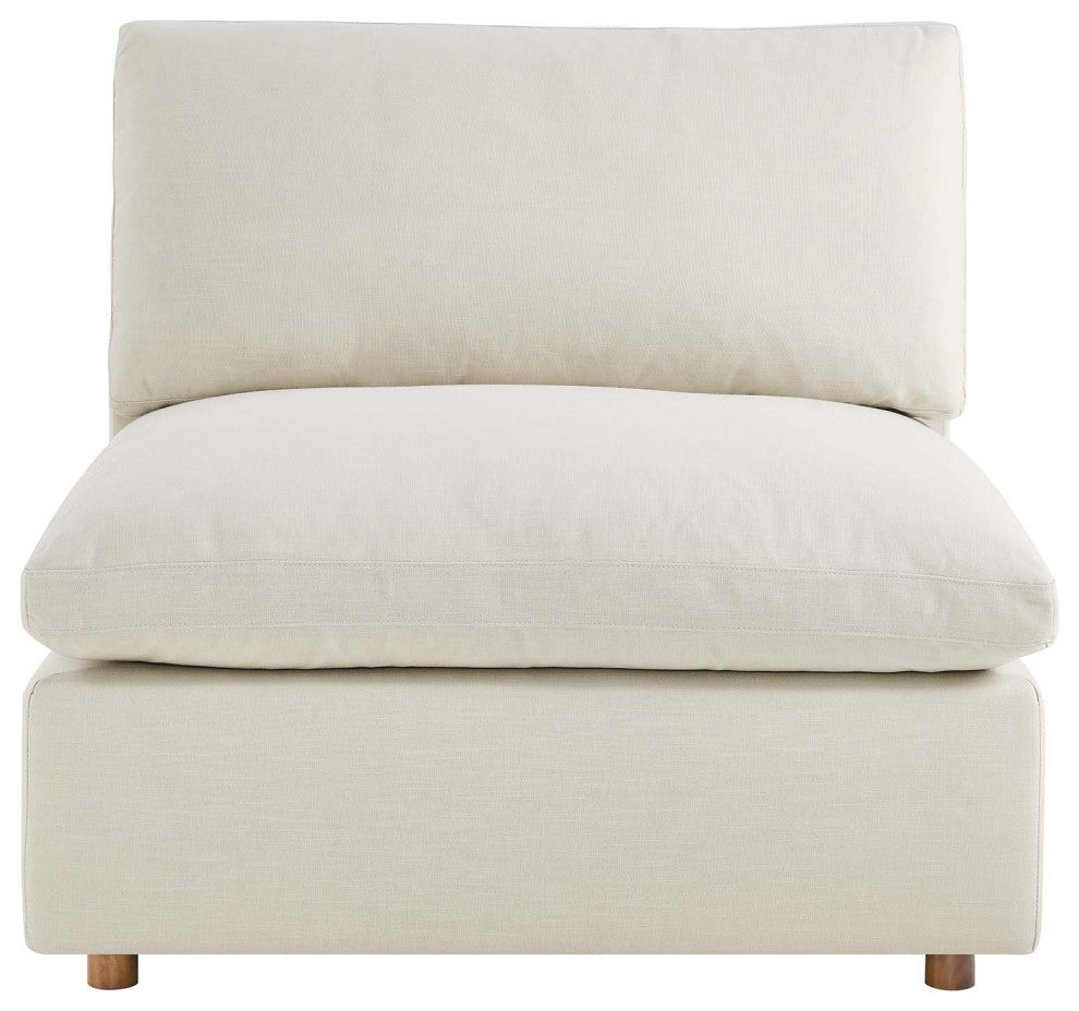 Commix Down Filled Overstuffed 5-Piece Sectional Sofa Set, Light Beige
