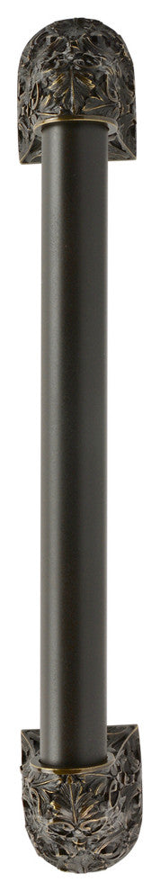 Acanthus Appliance Pull, Dark Brass, 16", Plain