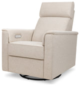 Willa Plus Power Glider Recliner w/ Power Headrest, Performance Beach Eco-Weave