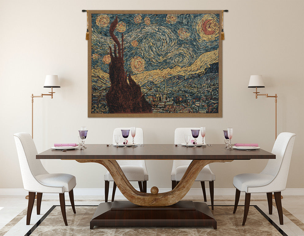 Van Gogh's Starry Night, Wall Tapestry, 26"x33"