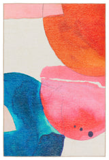 Sonic Powerloomed Indoor Abstract Pink/Multicolor Area Rug 9'X12'