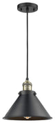 Briarcliff 1-Light LED Mini Pendant, Black Antique Brass