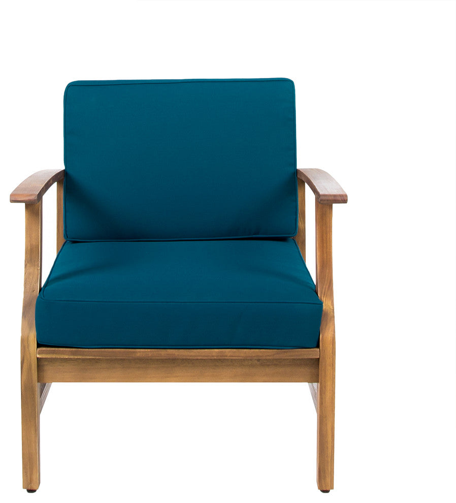 Abena Outdoor Acacia Wood Club Chair