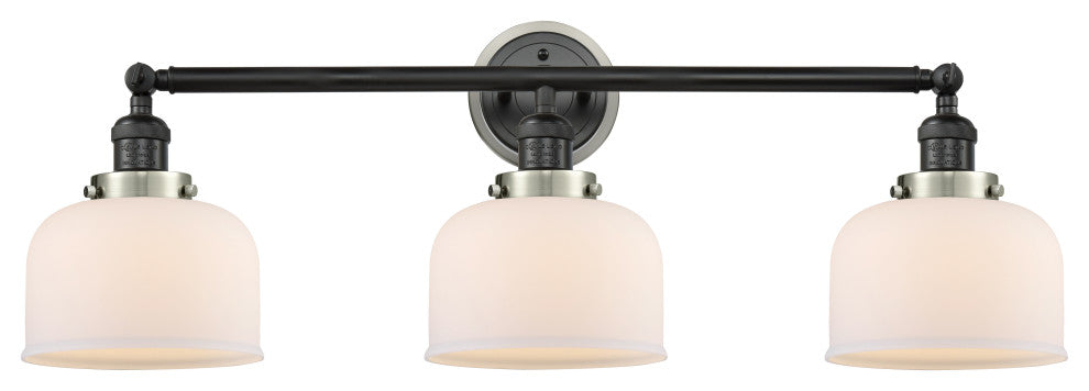 INNOVATIONS 205BK-BPSN-HRSN-G71 3-Light Bath Vanity Light Matte Black