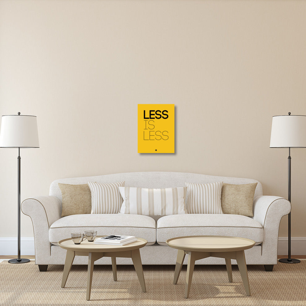 "Less Is Less Poster Yellow" Fine Art Print
