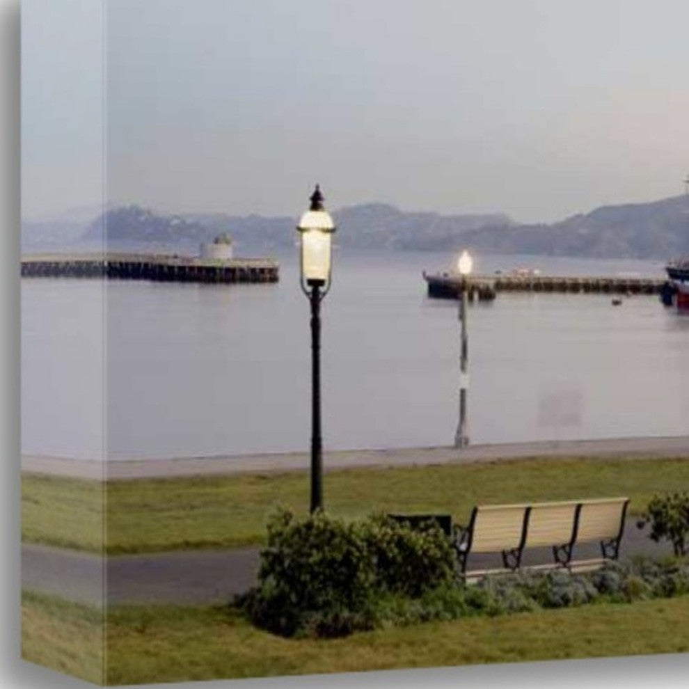 River View With Boat 2 Giclee Wrap Canvas Wall Art
