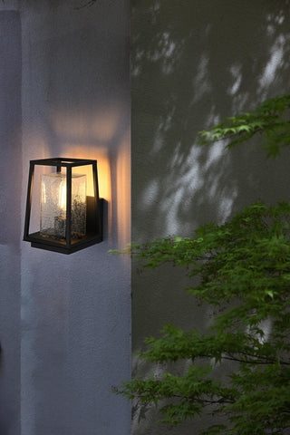 Home Living 6" Outdoor Wall Sconce, Black