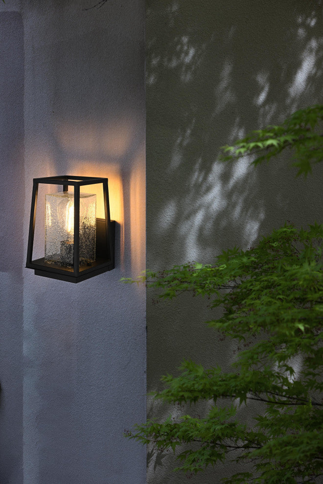 Home Living 6" Outdoor Wall Sconce, Black