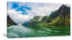 Green Lake Sognefjord Norway, Landscape Canvas Art Print, 60"x28"