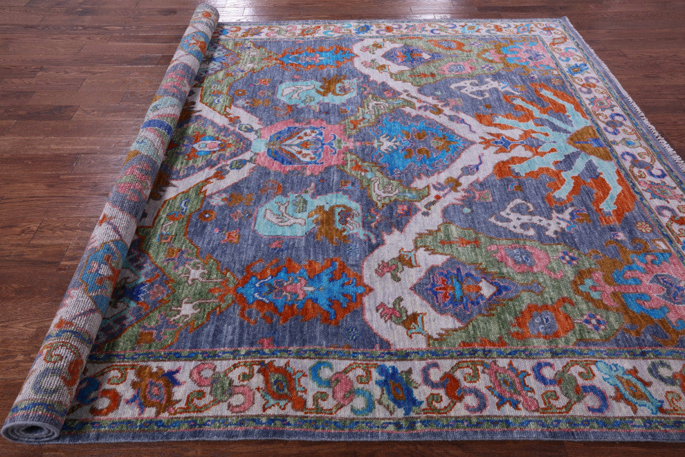 8' 2" X 10' 6" Turkish Oushak Handmade Wool Rug - Q15478