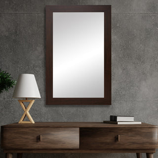 Pendleton Framed Wall Mirror, Walnut, 34"x44"