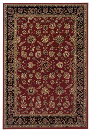 Oriental Weavers Ariana Collection Red/Black Oriental Indoor Area Rug 6'7"X9'6"