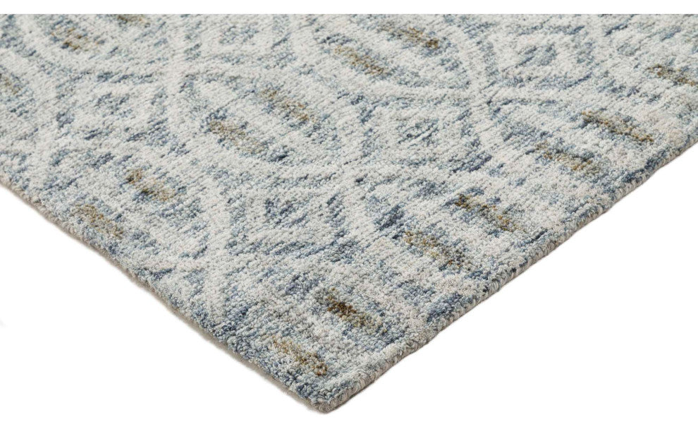 Lyon Palm Area Rug, Blue, 2'x3'