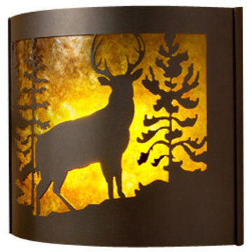 Whitetail Decorative Sconce, Facing Right, 14"