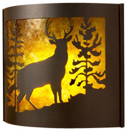 Whitetail Decorative Sconce, Facing Right, 14"