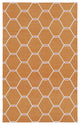 Rug N Carpet - Handmade Wool 3' 5'' x 5' 7'' Flatweave Dhurrie Kilim Rug