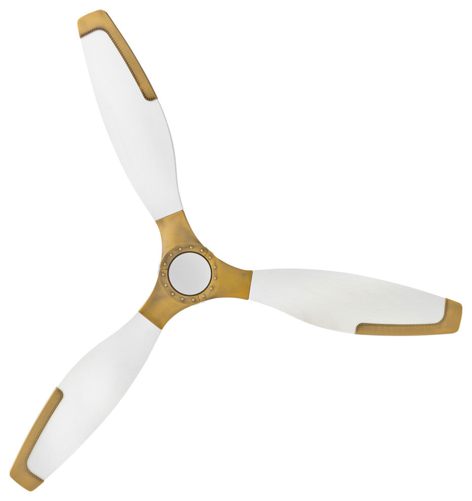 Hinkley Aileron 60" Led Smart Fan, Matte White