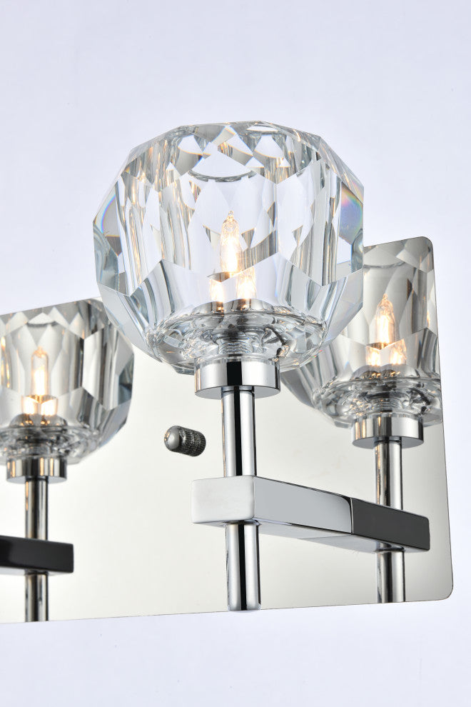 4 Light Wall Sconce, Chrome