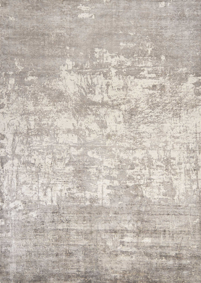HomeRoots 8' x 11' Viscose Beige Area Rug