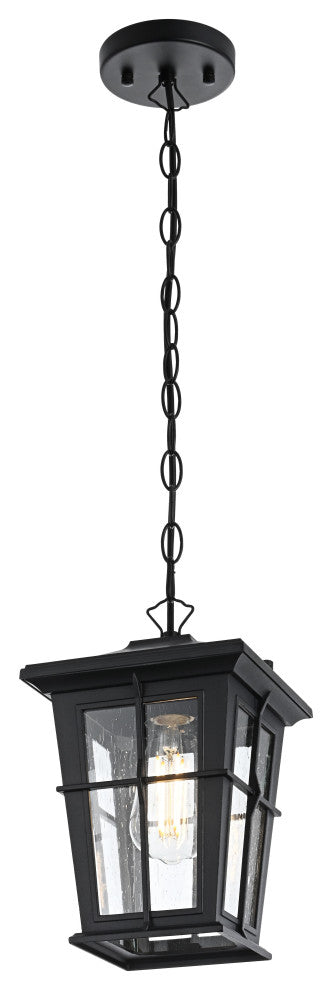 Home Living 7" Outdoor Pendant, Black